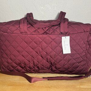 Vera Bradley Large Travel Duffel in Raisin NWT